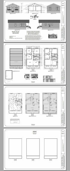 30×40 House — 3 Bedroom 2 Bath — 1,200 sq ft — PDF Floor Plan — Model 2