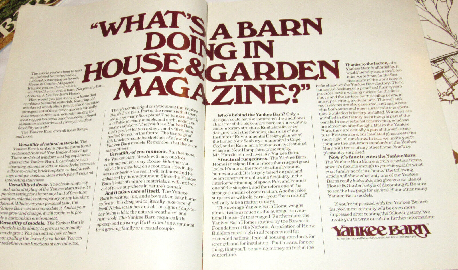 VINTAGE 1976 YANKEE BARN HOMES LAYOUTS/SPECS/PRICES/BROCHURES! PICTURES! 5MODELS