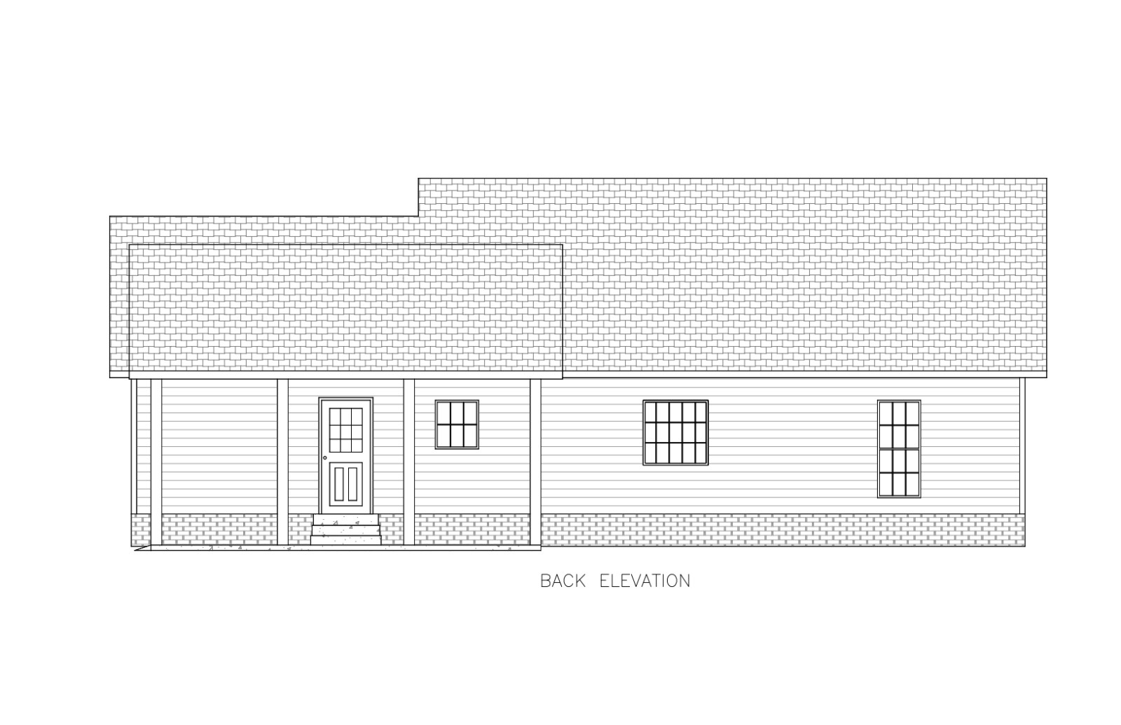Ranch House Plans 1650 SF 3 Bed 2 Bath Open Floor – Split BR (Blueprints) #1201