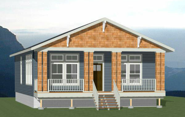 30×40 House — 3 Bedroom 2 Bath — 1,200 sq ft — PDF Floor Plan — Model 2
