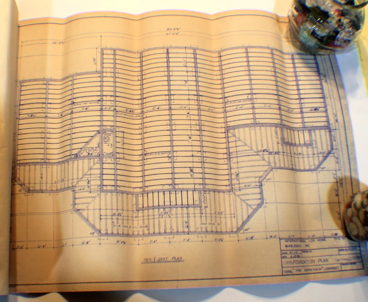 1986 International Log Home Wholesale Inc (Oceanview) Blueprints 3158 sq. ft.