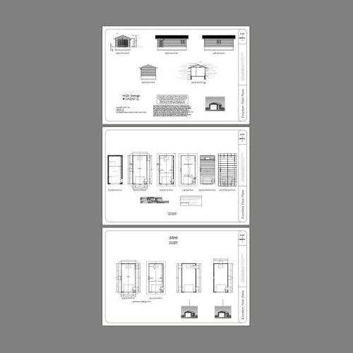 14×28 1-Car Garage — 392 sq ft — PDF Floor Plan — Model 1C
