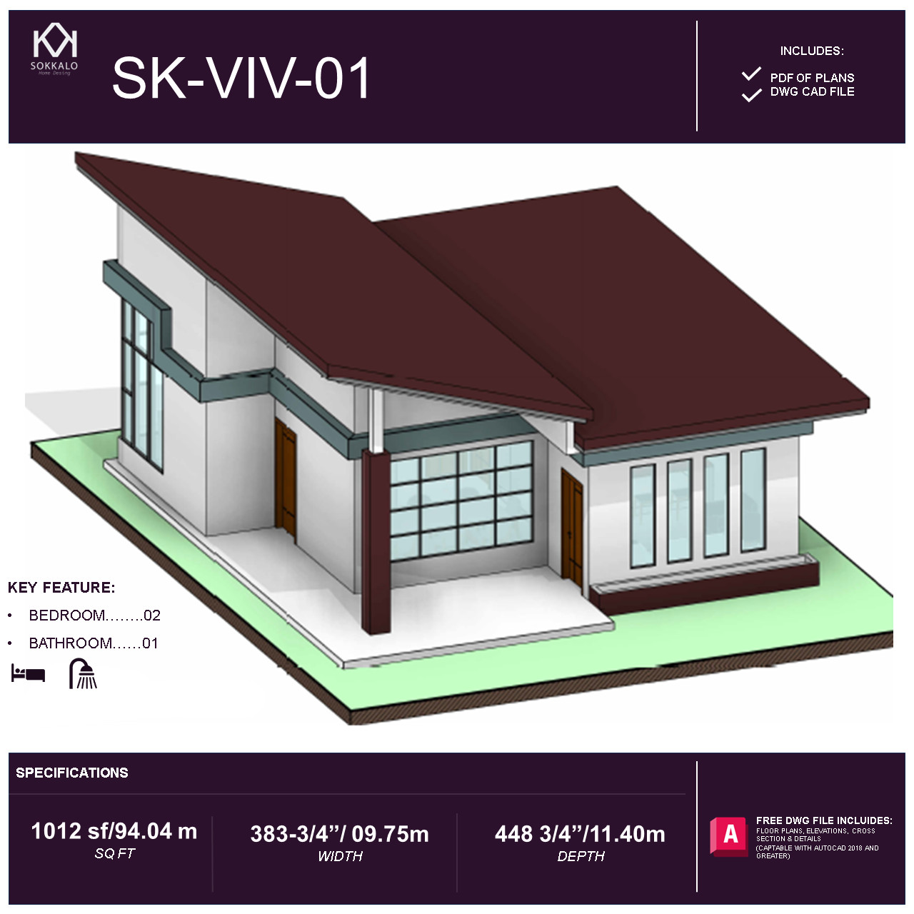 383 3/4″ x 448-3/4″ (09.75X11.40 m) A Frame Modern House – Plan Blueprint PDF