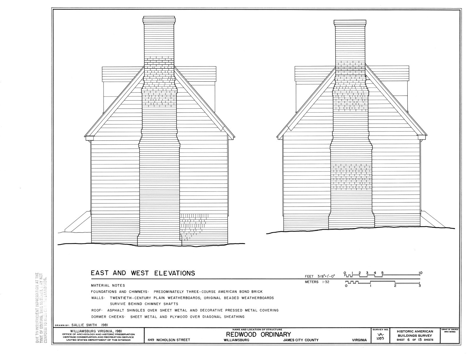 Colonial Williamsburg Timber Framed Cottage – Printed Architectural Plans