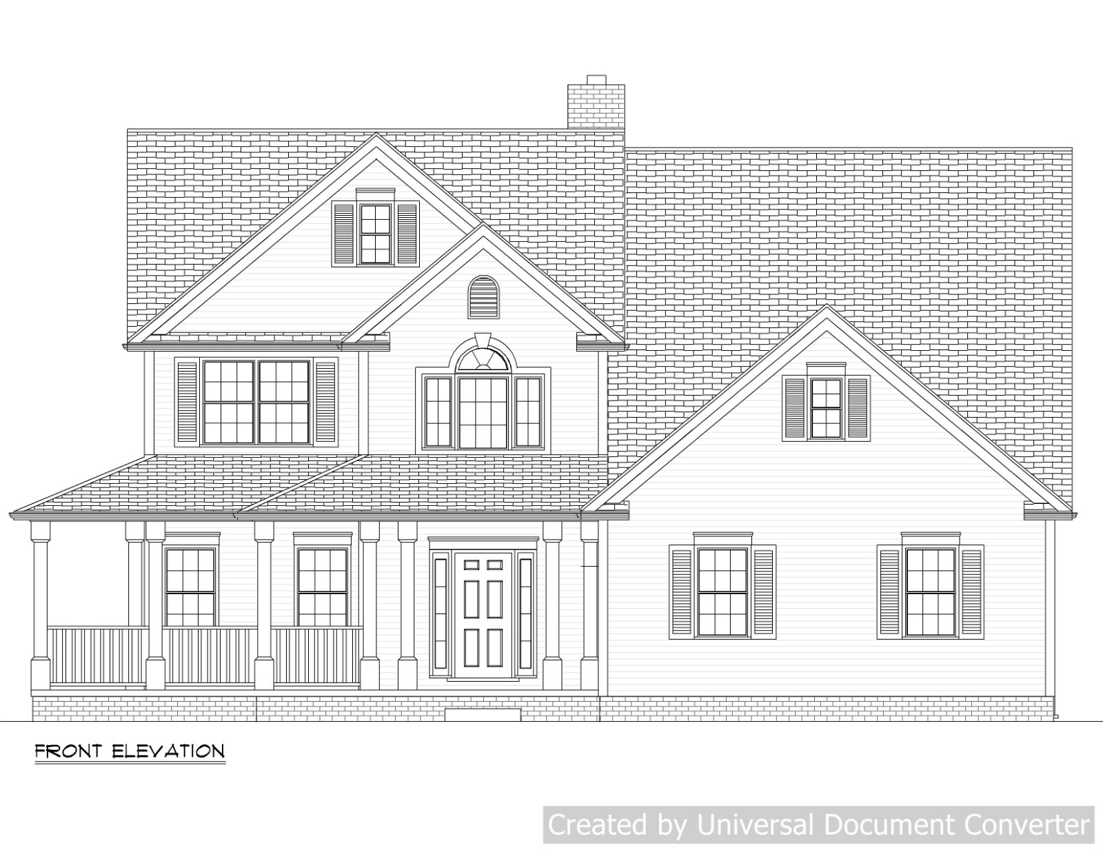 Full Set of two story 4 bedroom house plans 2,750 sq ft