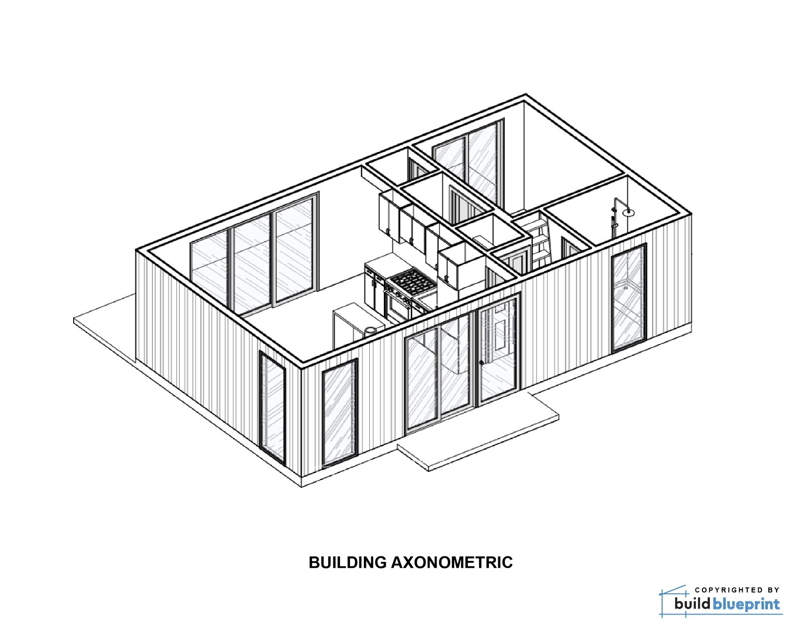 16′ x 28′ Modern Barn House Architectural Plans – PDF Download