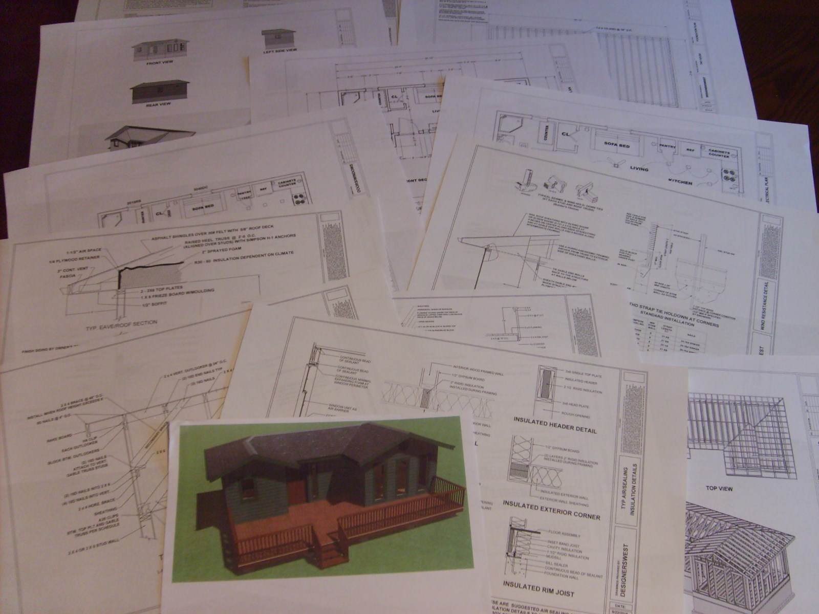 Tiny House Plan Model 400 with Energy-Saving Checklist