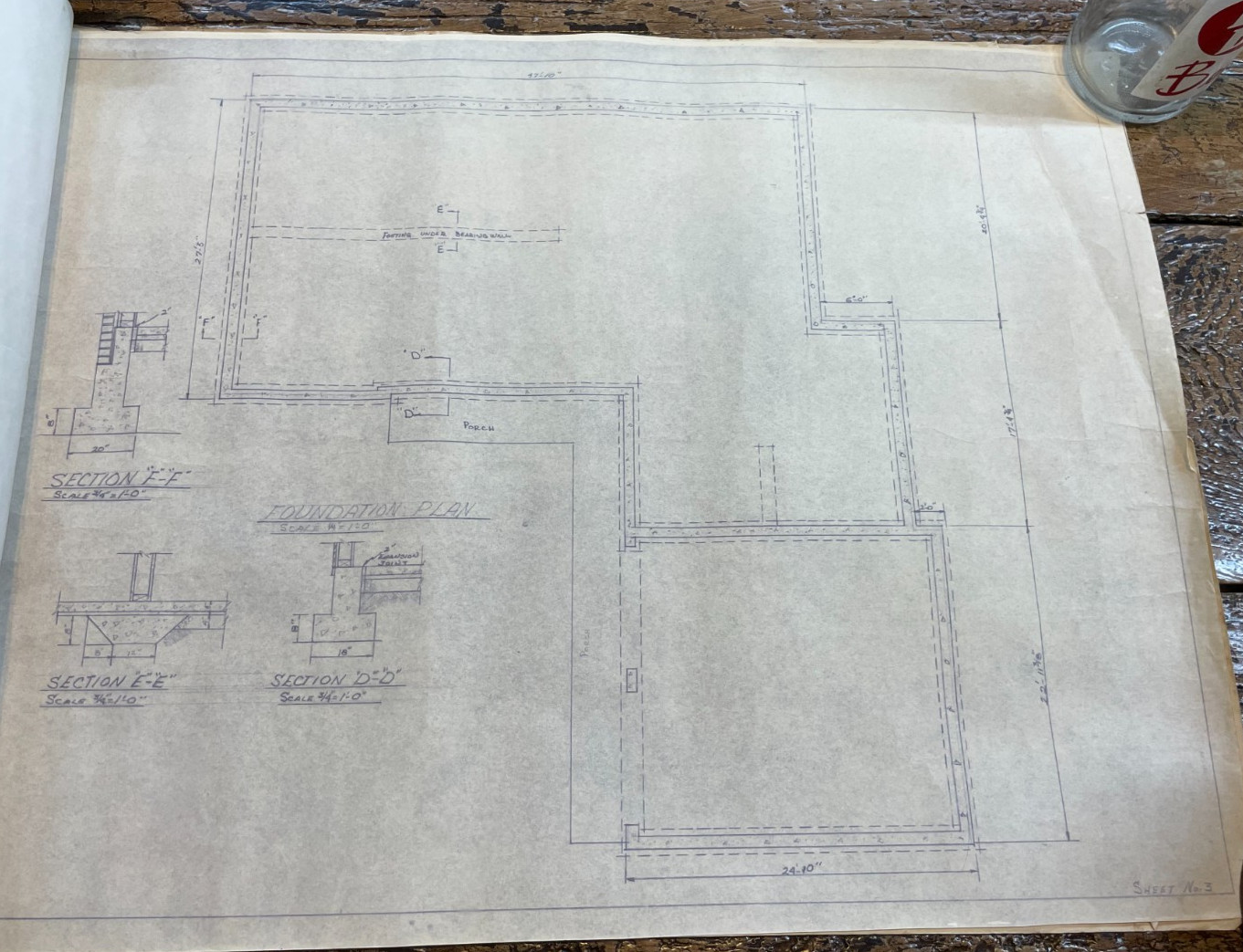 1960’s Mid Century Carl L Godwin House Blueprints Fannetta St Dexter MO