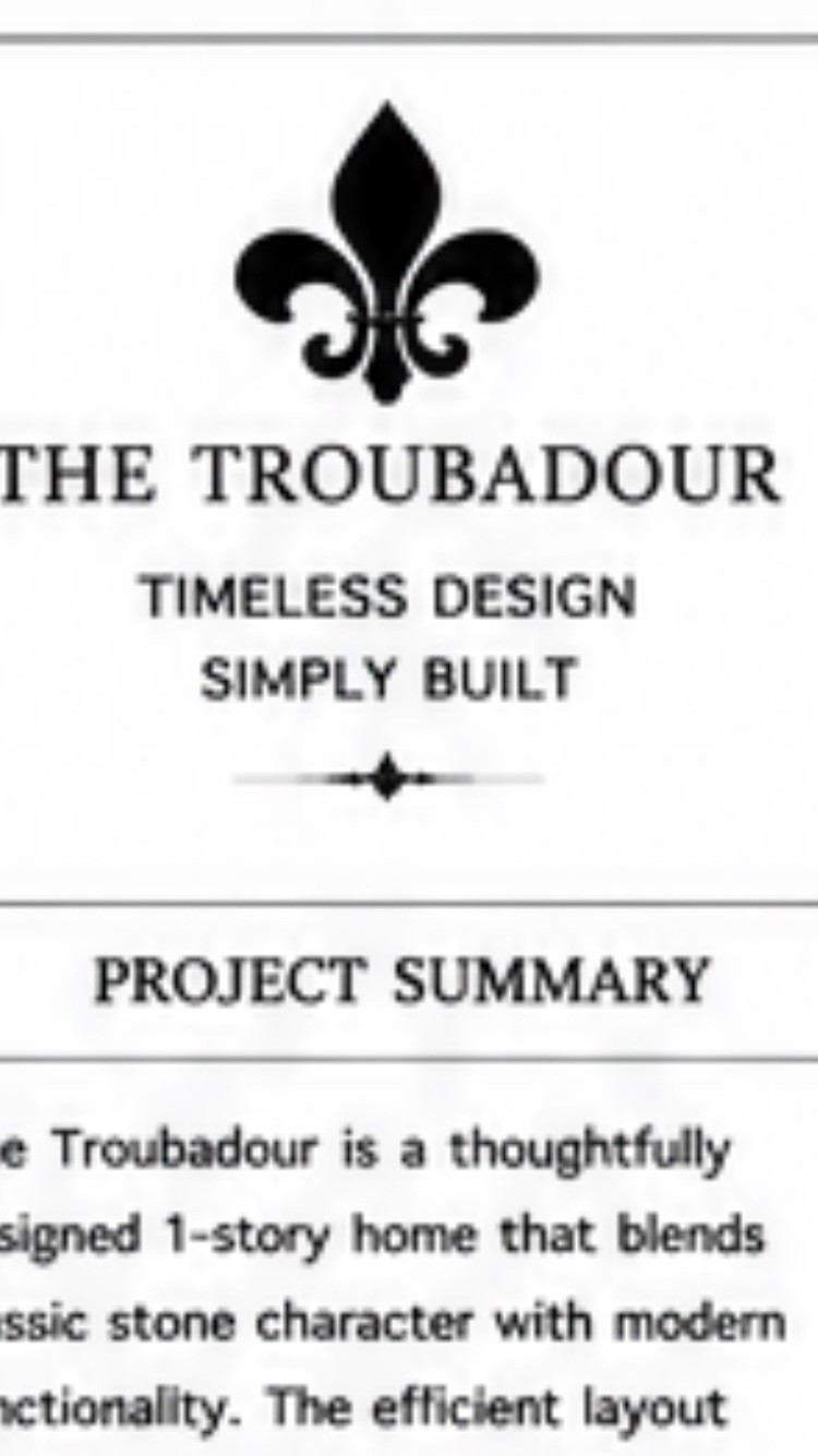 Tiny House Home plans One Bathroom Two Bedrooms One Floor The Troubadour