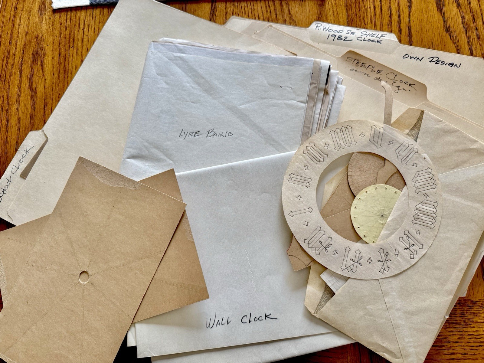 LOT 5 Original Clock-building Plans And Patterns