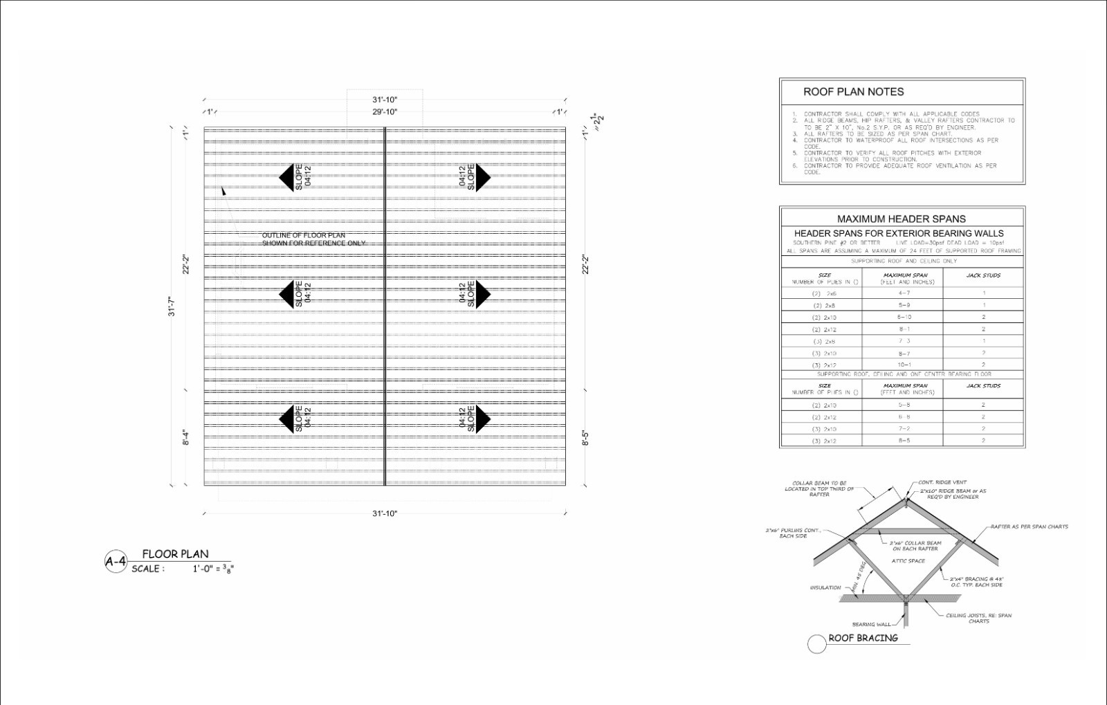 Generic 952 sqft Tiny Studio Cabin Plans: Open Concept with Kitchen, Living Area