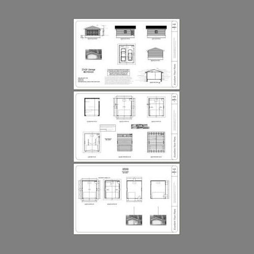 20×24 2-Car Garage — 480 sq ft — PDF Floor Plan — Model 6