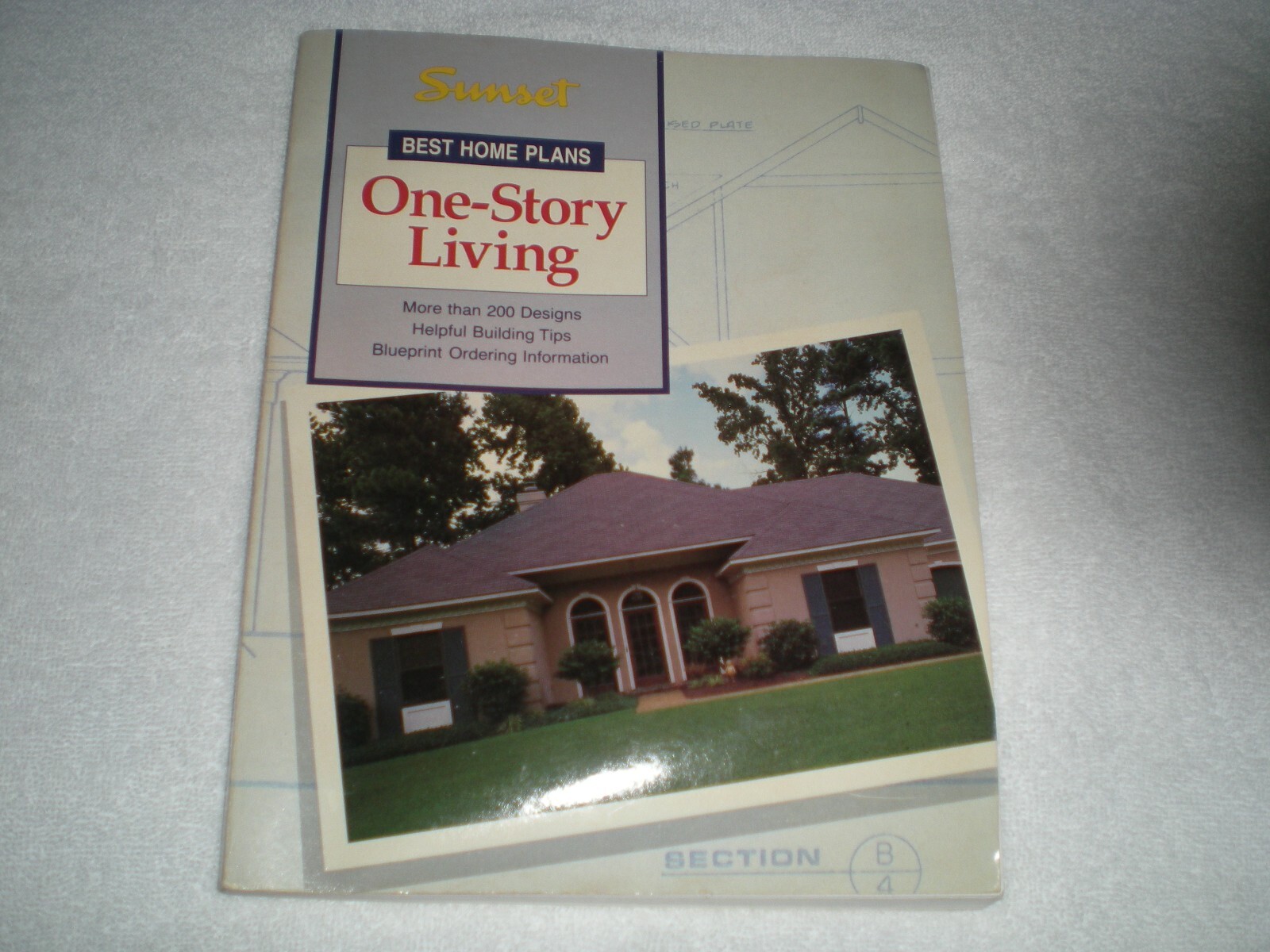 Sunset One-Story Living House Plans 1992