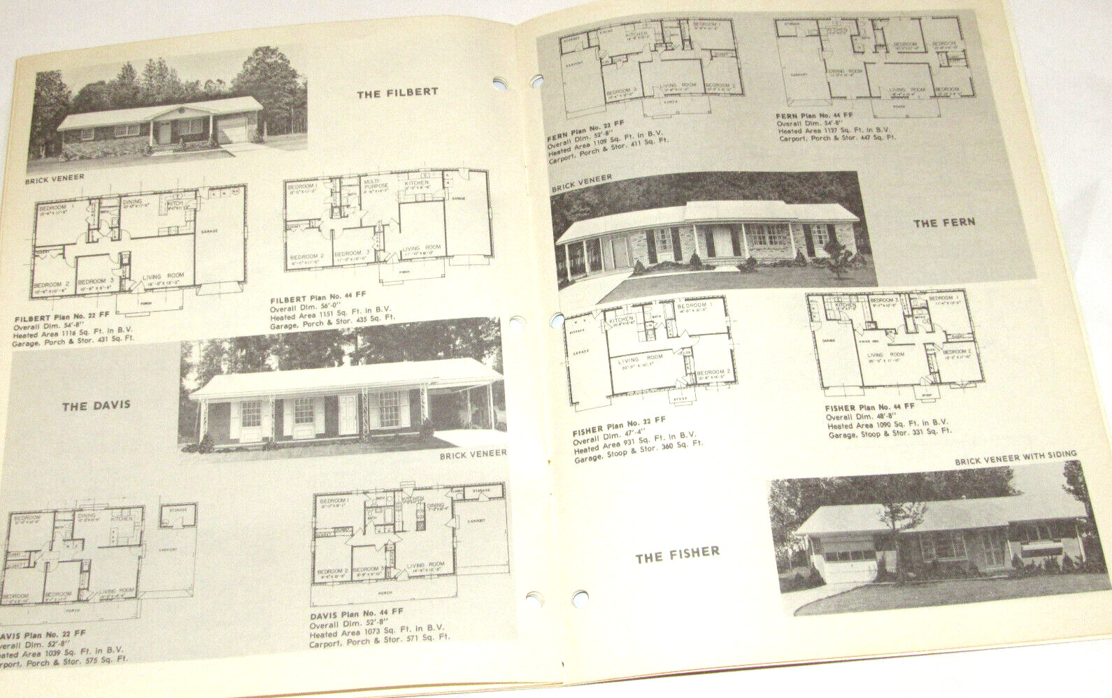 VTG 1979 ‘COMPACT HOMES’ 800-1250 SQ FEET PLANS CATALOG OF HOUSE PLANS! LAYOUTS!