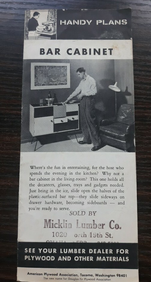 Handy Plans- Bar Cabinet Plans American Plywood Association