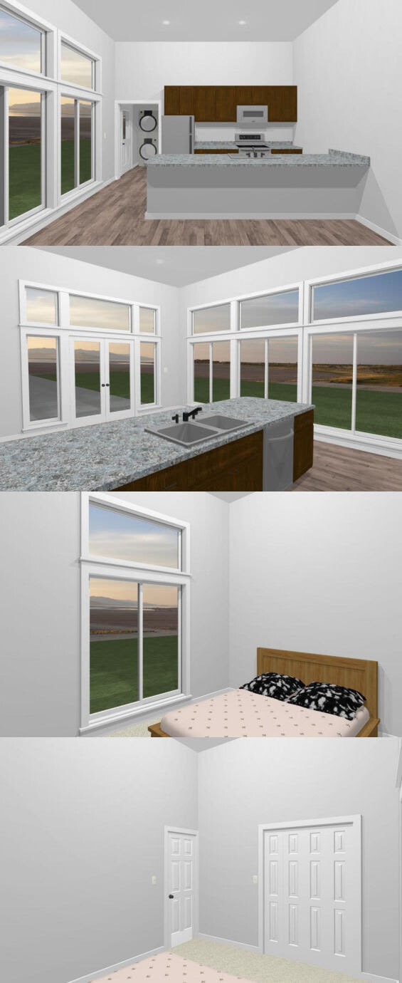 50×42 1-Car 1-RV Garage 1 Br 1 Ba – PDF FloorPlan – 1,973 sqft – Model 1H