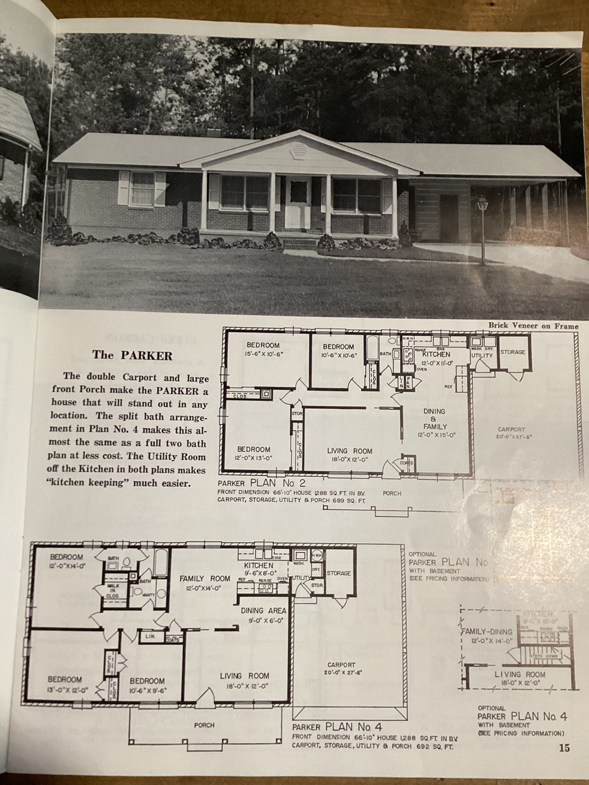Vintage : HOUSE PLANS «Homes of Comfort» C-86 @ Southern UNITED STATES