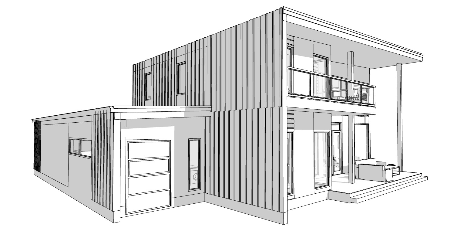 60’x60′ 3 Beds, 3.5 Baths Hi-tech Style Architectural Build Plans PDF.