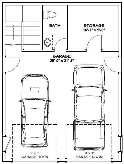 24×32 House — 1 Bedroom 1.5 Bath — 830 sq ft — PDF Floor Plan — Model 8A