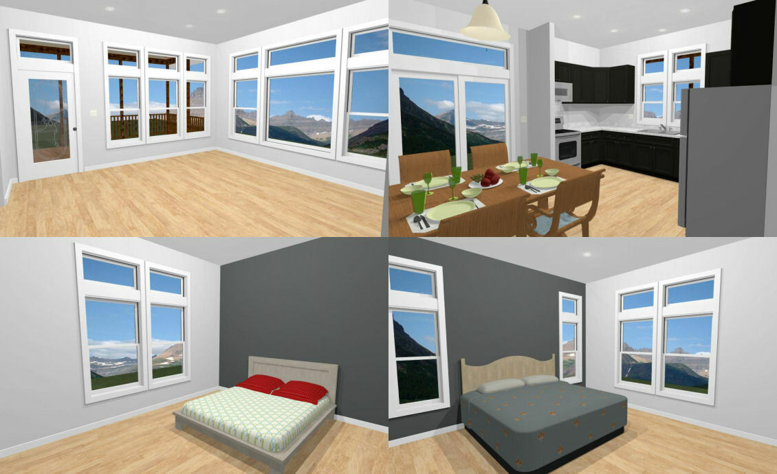 30×40 House — 2 Bedroom 2 Bath — 1,136 sq ft — PDF Floor Plan — Model 1A