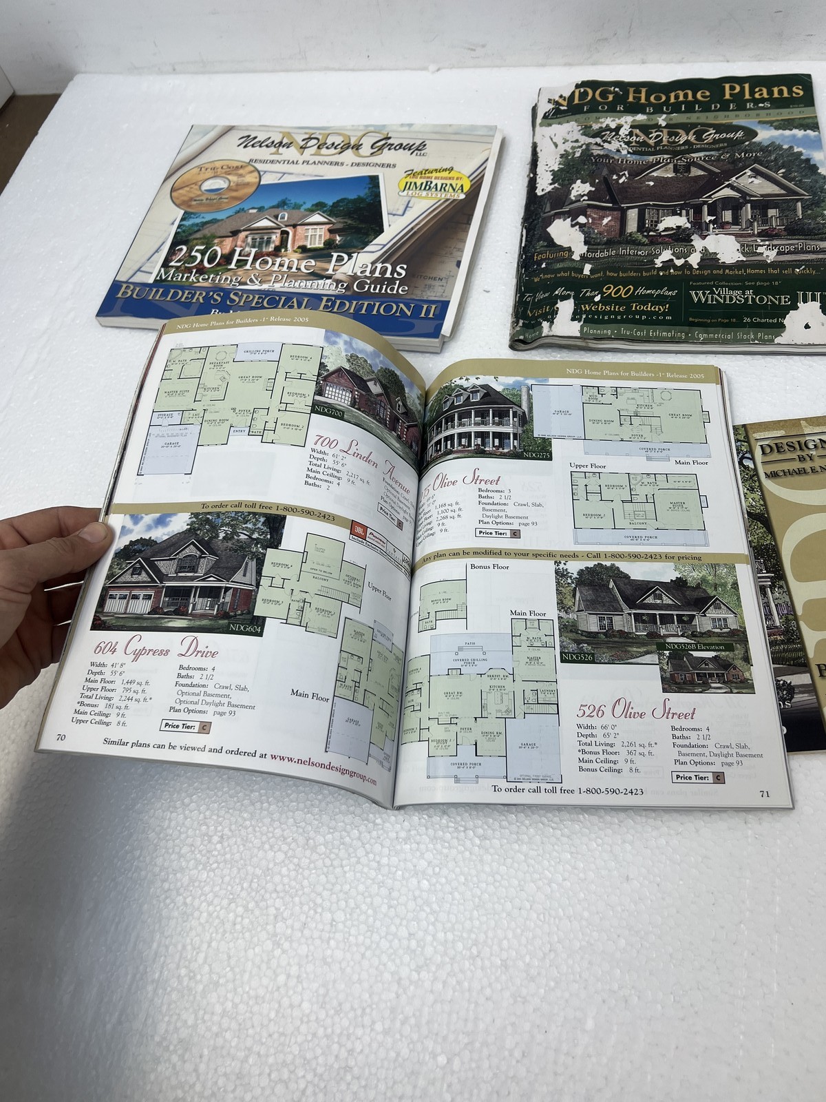 Nelson Design Group Home Plans Lot of 4 Architectural Residential Blueprints