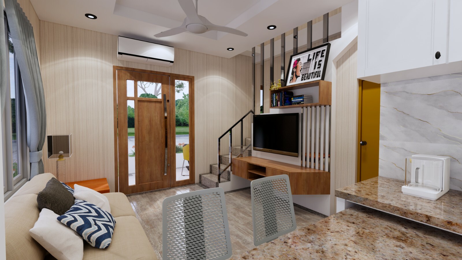 Small House Plan 4×7 M 13×23 Feet 2 Beds PDF Plan PDF Full Plan (A4 Hard Copy)