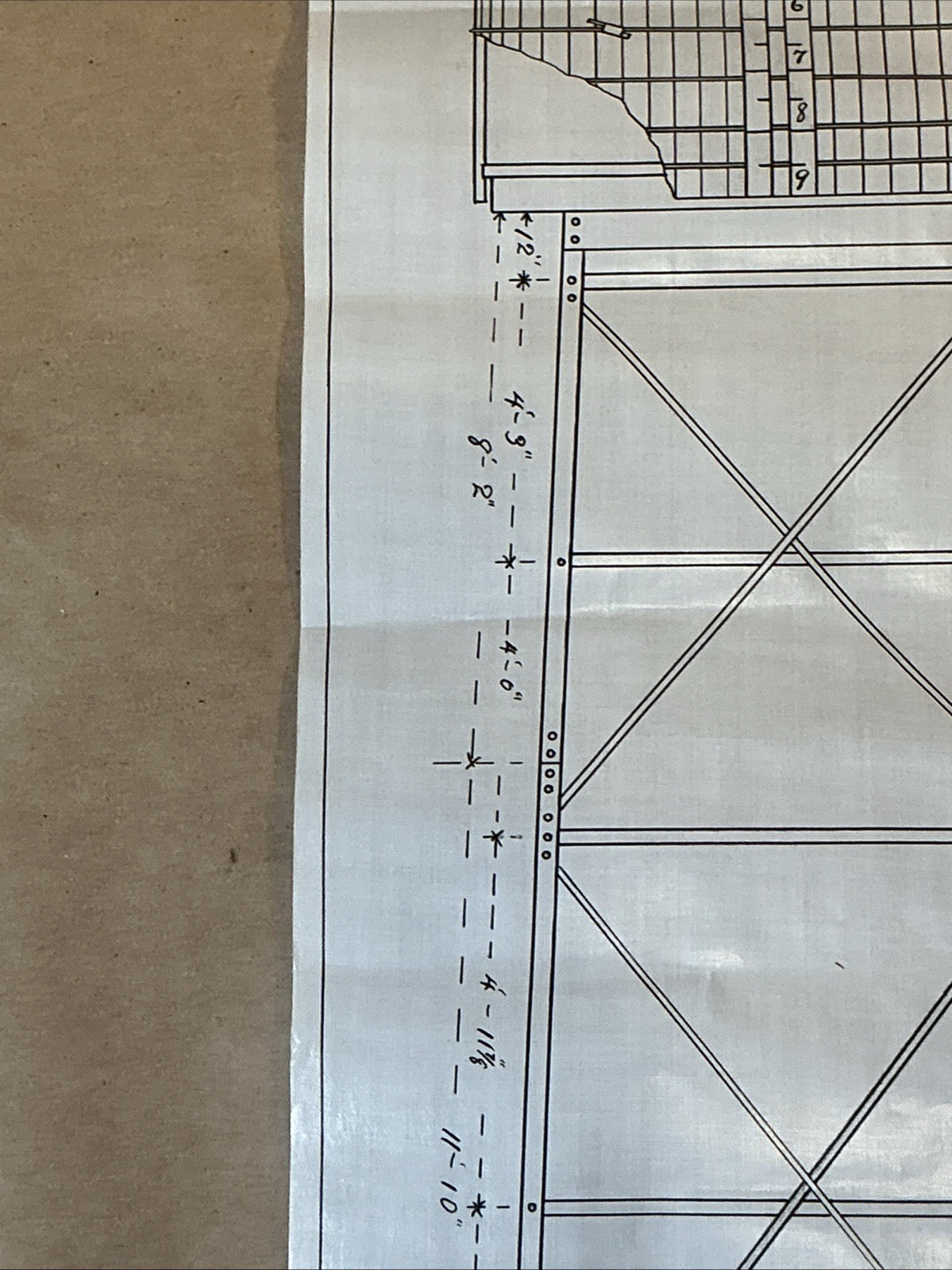 Early 1900s Mechanical Drawing Of Water Tower Heller-Alley Co. As Is INV-JDH14