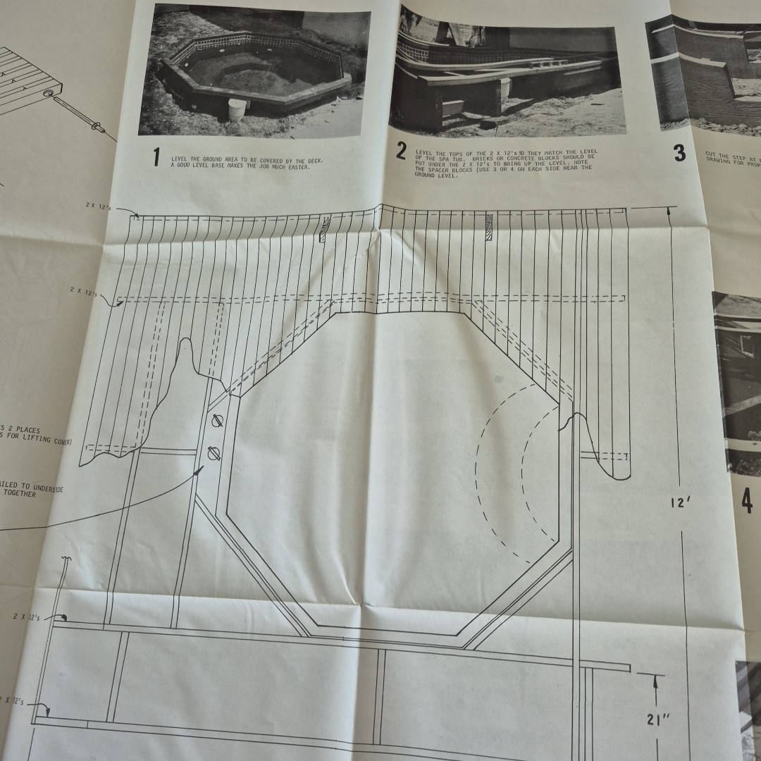 How To Plumb And Deck A Spa Large Foldable Plans Instructions by Don Runyan