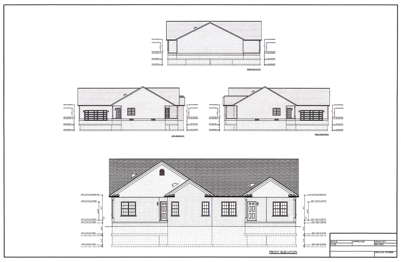 Full Set of Condominium / Duplex building plans 1,470 / 1,248 sq ft