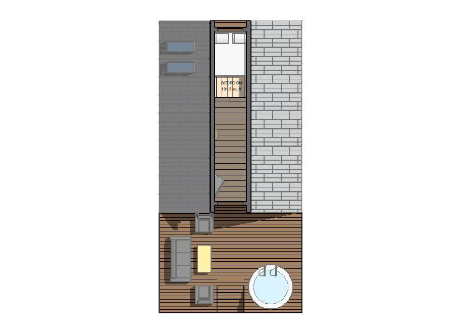 20’x42 1 Bed, 1 Bath Modern A-Frame Cabin Architectural Build Plans PDF.