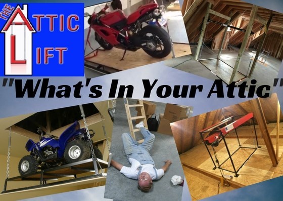 500 lbs. Steel Frame: Attic Lift, Garage Lift, Garage Storage