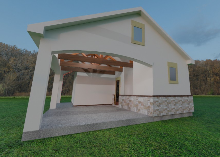 Custom Pool Club house Plan 1,038 sq ft. by Professional Home Designer
