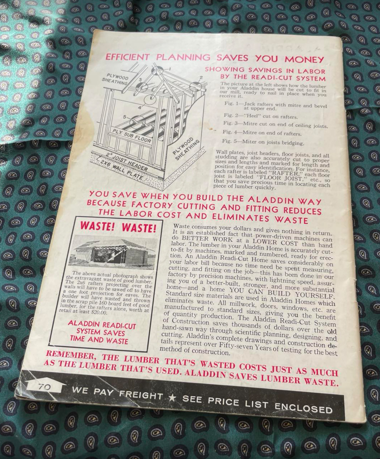 Aladdin Mills Bay City Michigan Vintage Catalog Brochure Booklet 1963 Houses