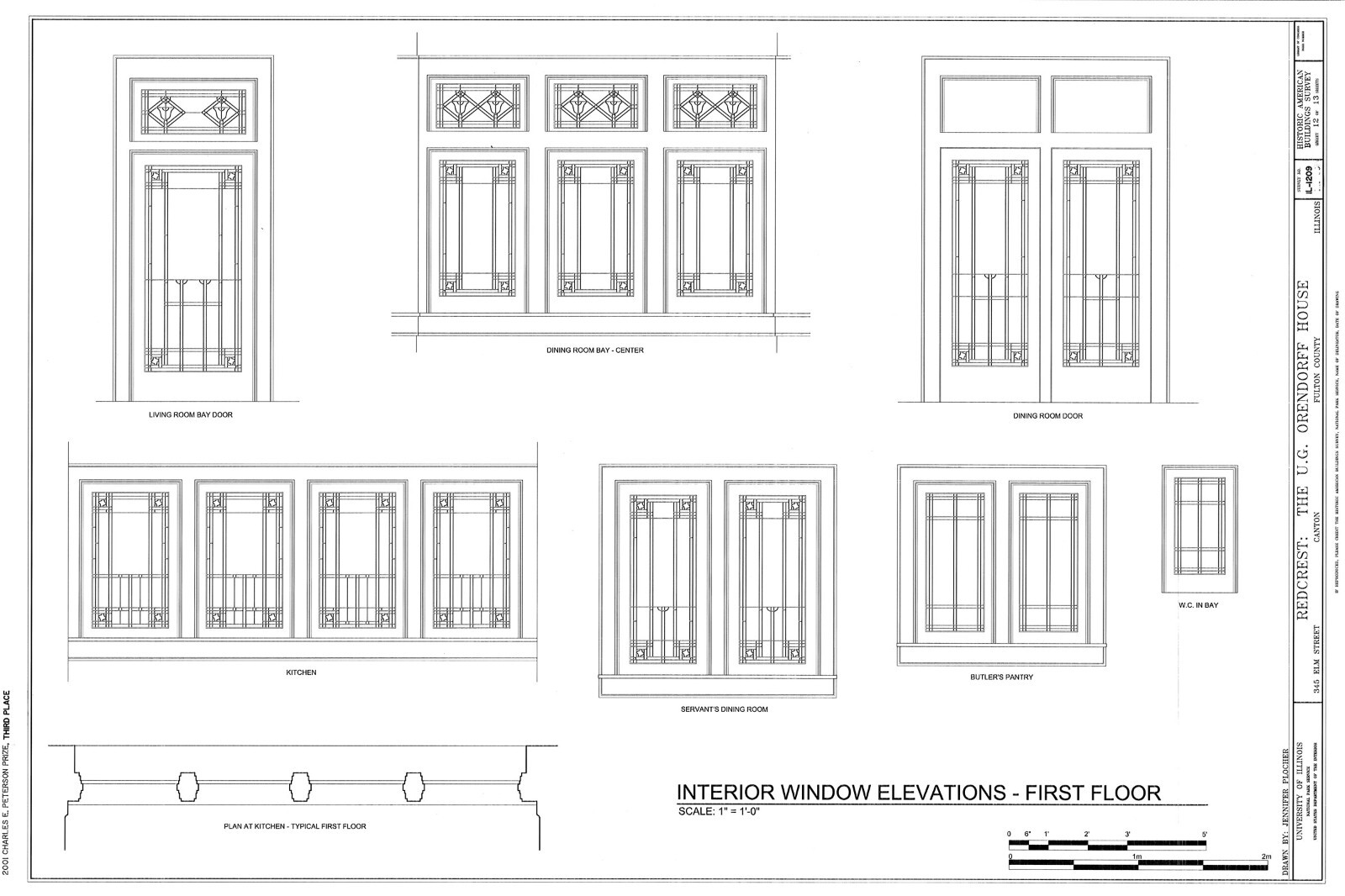 HOUSE PLANS – 2 story Prairie style home, Old English details, printed plans