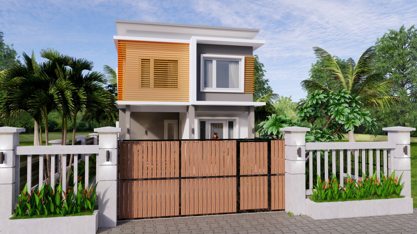 20×30 Feet Small House Design 6×9 Meter 3 Beds 3 Baths Shed Roof (A4 Hard Copy)