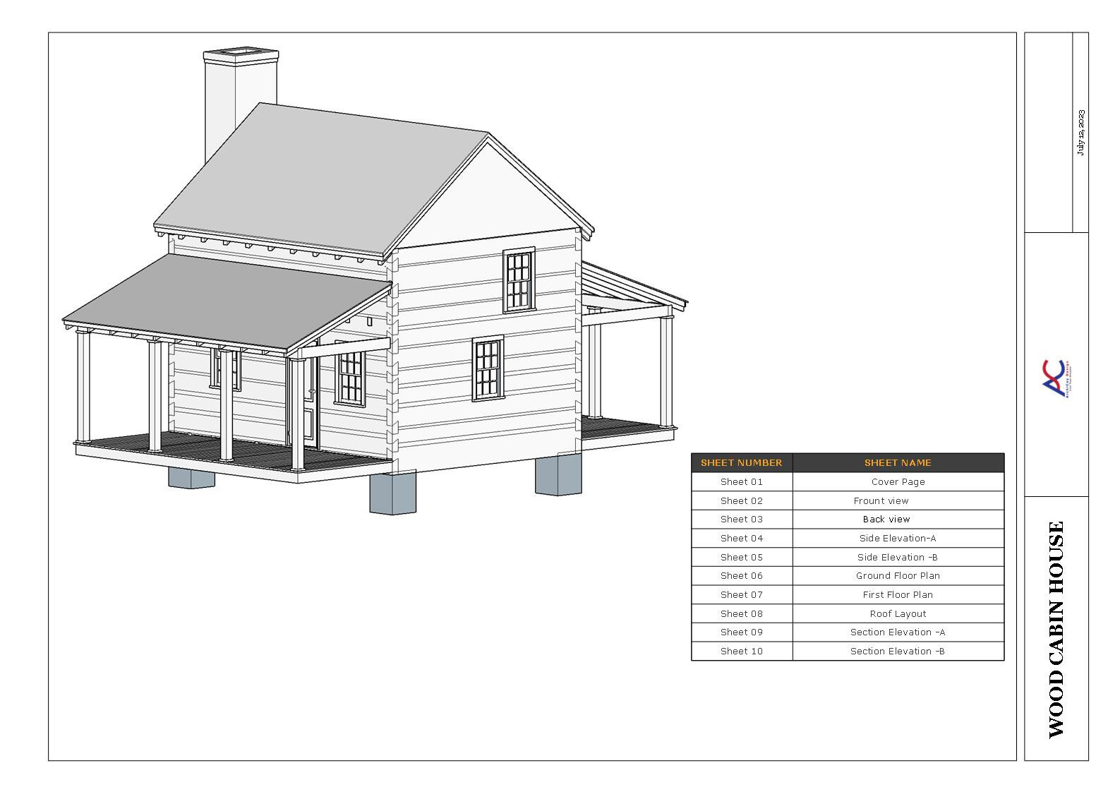Modern 640 Sq.Ft Tiny House Plan with Realistic 3D Images and PDF Blueprint Plan