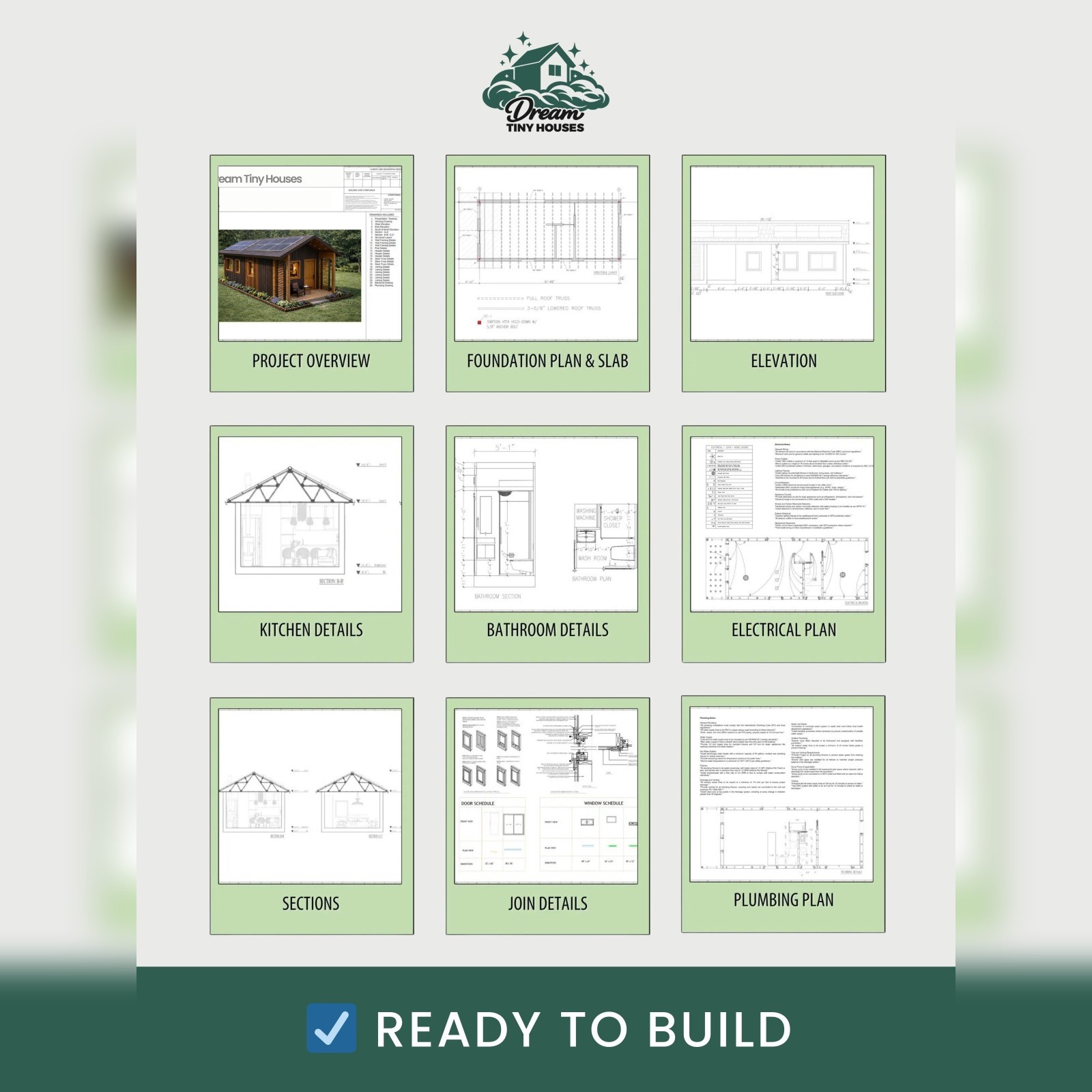 The Solara Tiny House Blueprint Set (CAD File + Materials List)