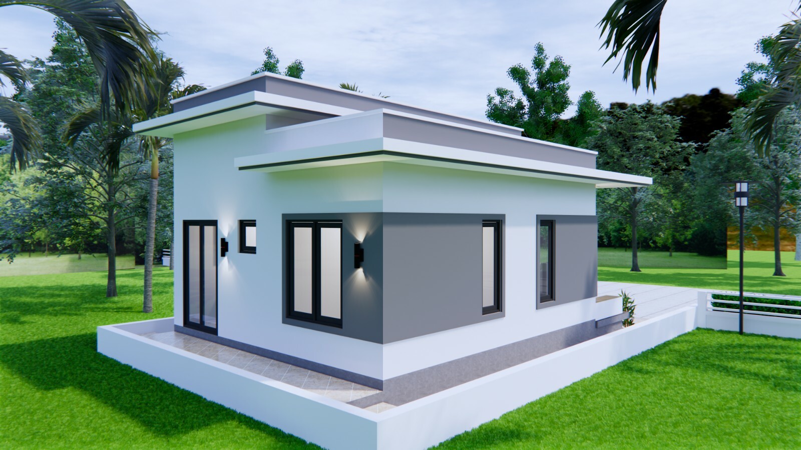 Custom Small House Plan 6×8 Meter 20×27 Feet 2 Bed 1 Bath Terrace (A4 Hard Copy)