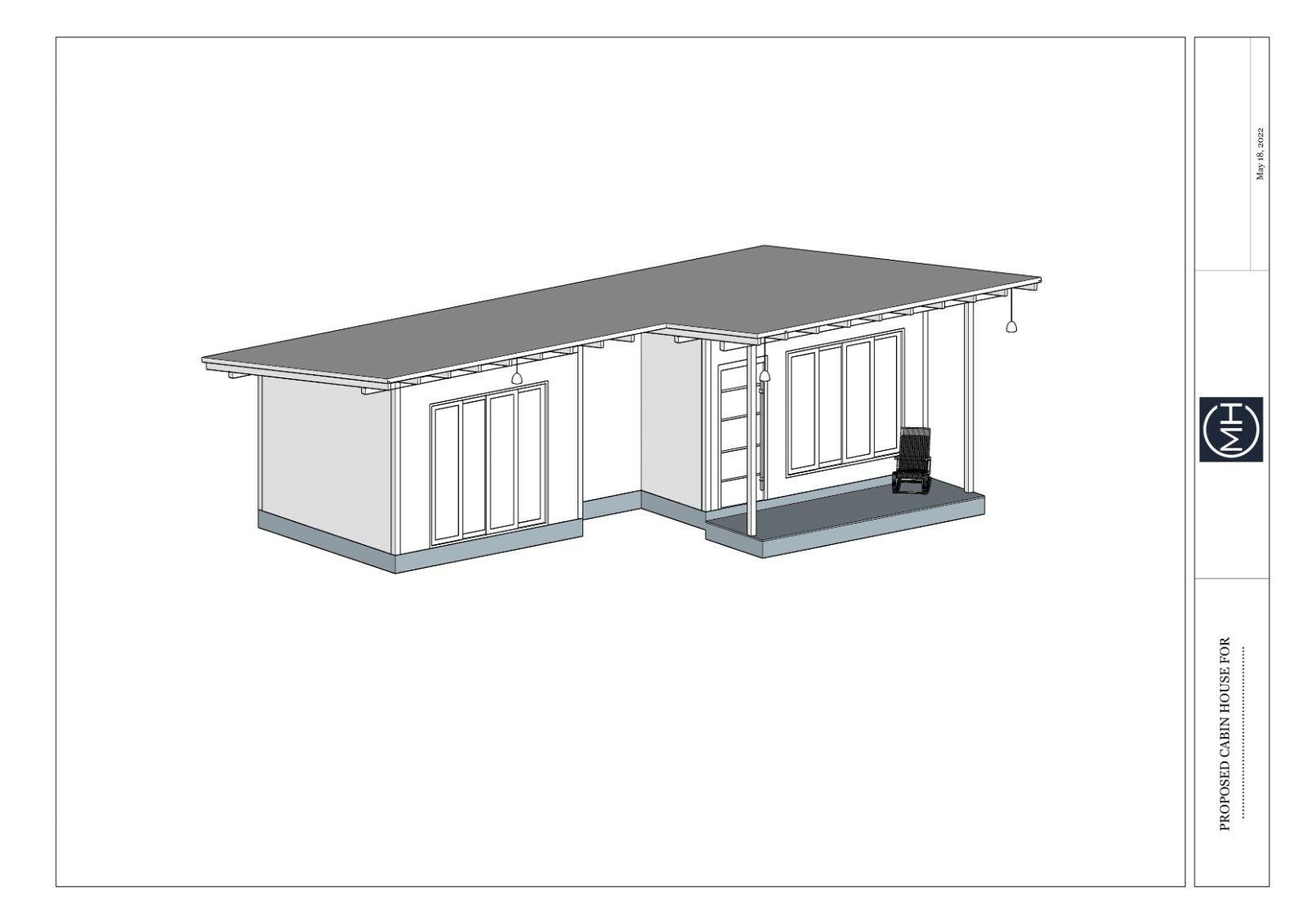 Modern Tiny House Plan 3D images And Print Ready PDF For Blueprint Plans