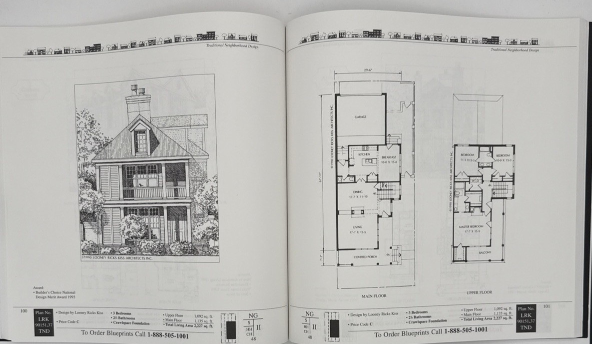 Traditional Neighborhood Design, TND Series, Volume 1-2 HomeStyles, B206