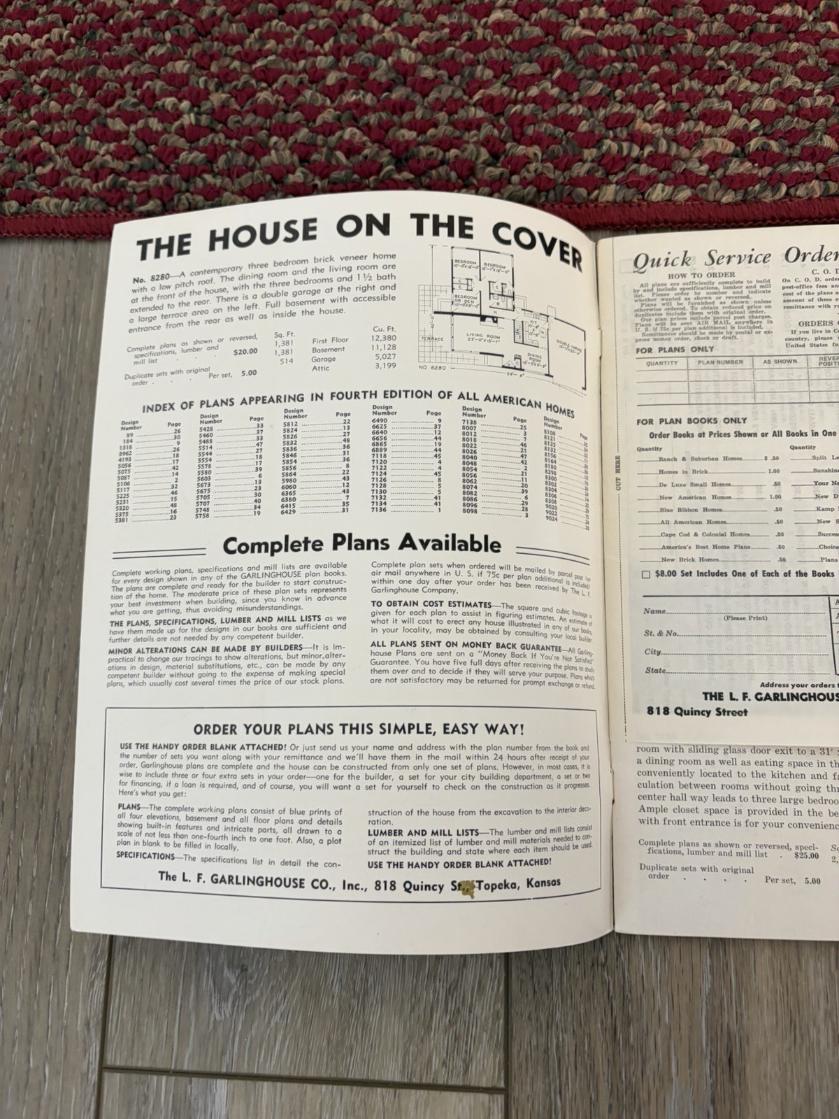MCM Mid-Century Homes Designs 1960/70s Catalog Garlinghouse 48 Pages House Plans