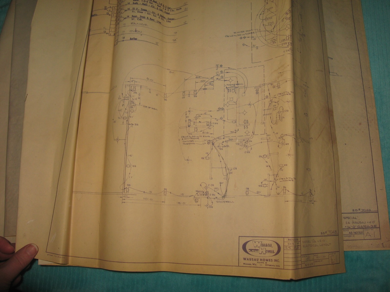 Vintage 1969 Wausau Homes 2A Fair Special Specs House Plans Blueprints Building
