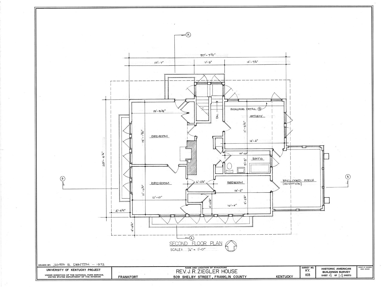 Frank Lloyd Wright Prairie Home, 3-4 bedrooms, architectural house plans