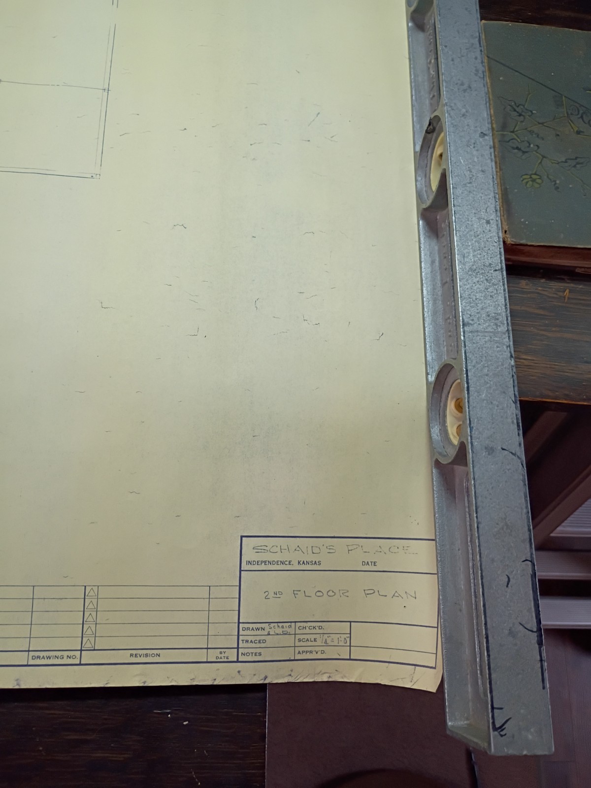 Vtg 1964 Mid Century Modern House Blueprints Professional Owner Architect 1964