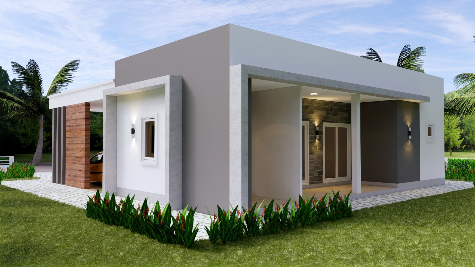 House Plans 40×36 Feet 12×11 Meter 3 Beds 3 Baths Terrace Roof (A4 Hard Copy)
