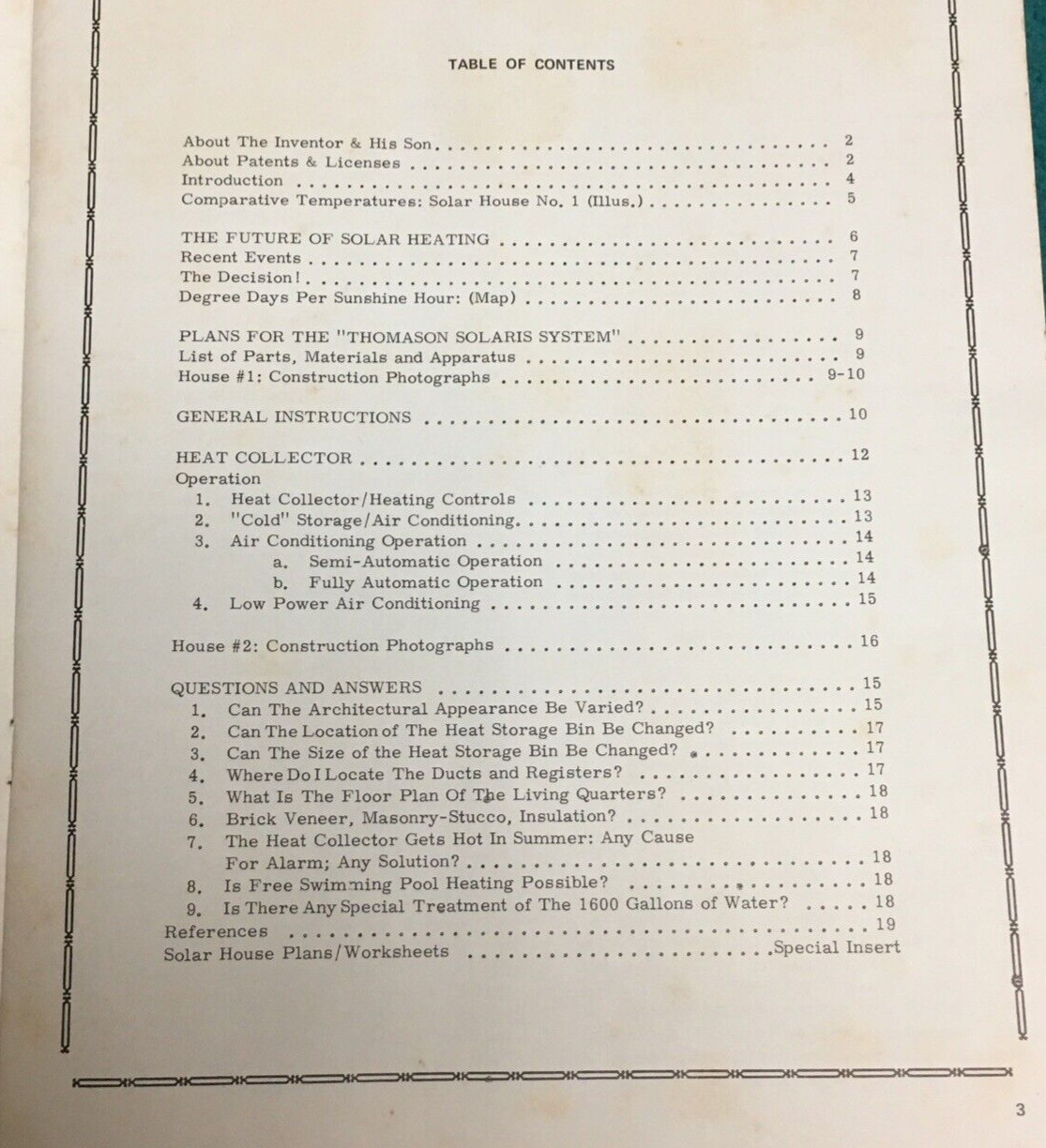 1970s Vintage : SOLAR HOUSE PLANS, SYTEMS, DESIGN CONCEPTS, CONSERVATION @ Books