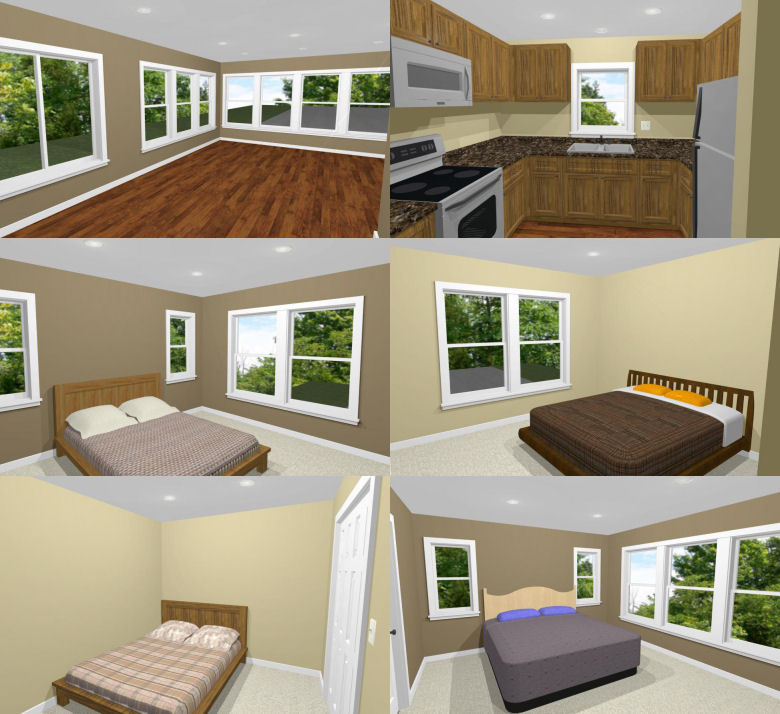 44×48 House with 1-RV Garage – PDF FloorPlan – 2,194 sqft – Model 2