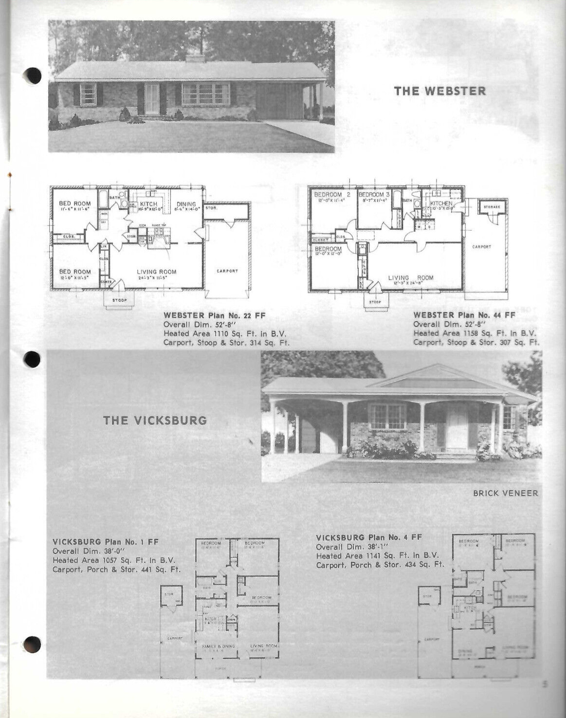VTG 1979 ‘COMPACT HOMES’ 800-1250 SQ FEET PLANS CATALOG OF HOUSE PLANS! LAYOUTS!