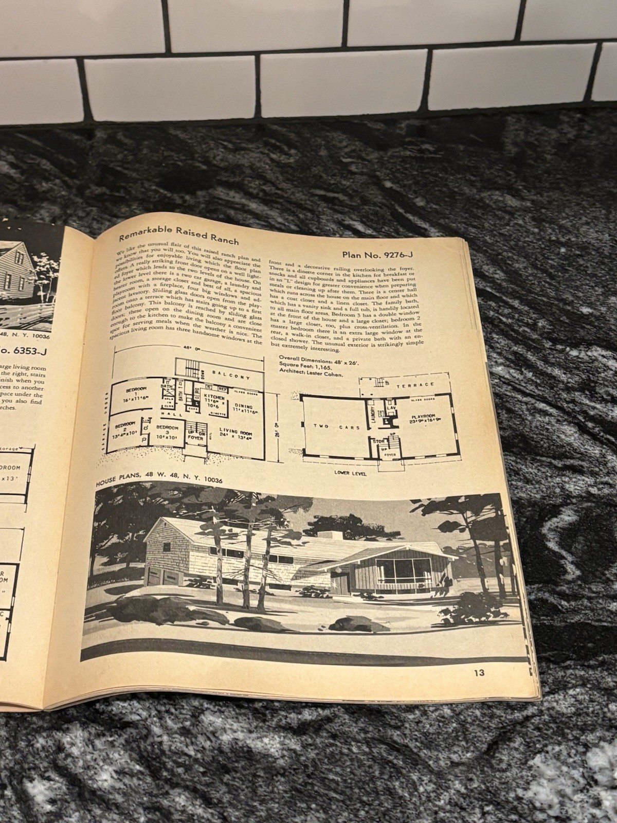 Vtg 1976 Illustrated Popular Homes & Plans 61st Edition Blueprints Magazine MCM