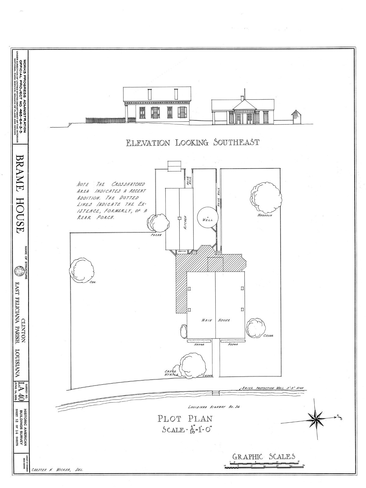 Architectural House Plans, Southern Style Antebellum country home w/ cottage